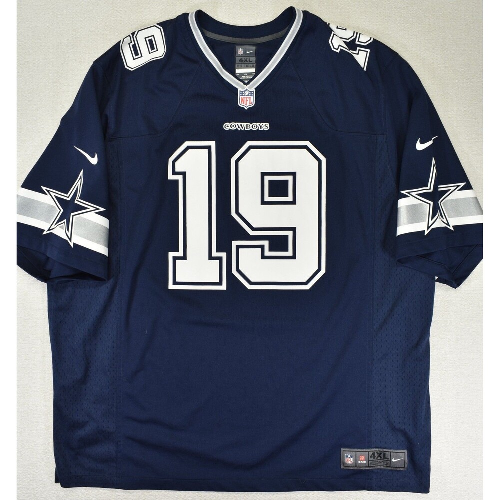 Nike NFL Dallas Cowboys Miles Austin #19 Football Jersey Navy Blue Mens 4XL